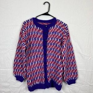 Handmade Knit Cardigan Sz M